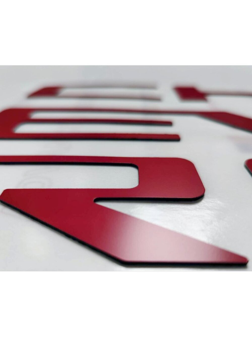 Red Raised Plastic Tailgate Letters Inserts NEW CHEVY COLORADO 2023 2024 2025 - Picture 2 of 10